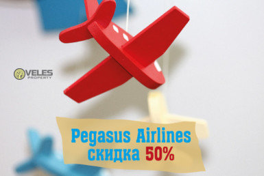 Pegasus Airlines скидка 50%